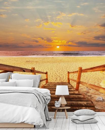 Fondo de pantalla Sunset Boardwalk Beach Fondo de pantalla Sunset Boardwalk Beach