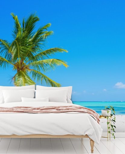 Muurschildering Beach Heaven