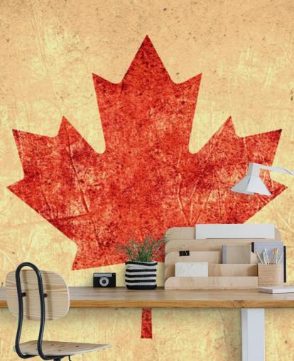 Carta da parati vecchia bandiera canadese