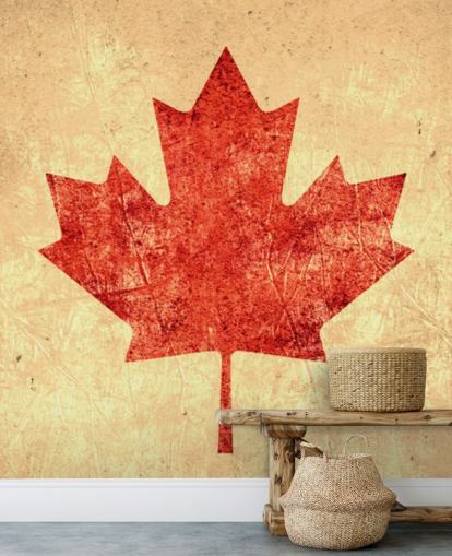 Carta da parati vecchia bandiera canadese