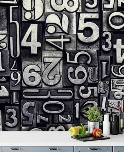 Old Metal Numbers Number Wallpaper