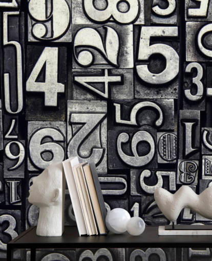 Tappning utskrift siffror Bakgrund