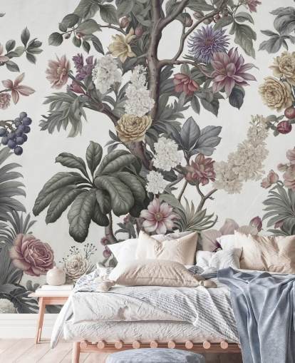 garden wallpaper mural called Bountiful Garden II by Marina Stupakova for bedrooms and living rooms garden wallpaper mural called Bountiful Garden II by Marina Stupakova for bedrooms and living rooms