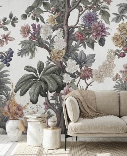 papier peint mural de jardin appelé Bountiful Garden II de Marina Stupakova pour les chambres et les salons papier peint mural de jardin appelé Bountiful Garden II de Marina Stupakova pour les chambres et les salons