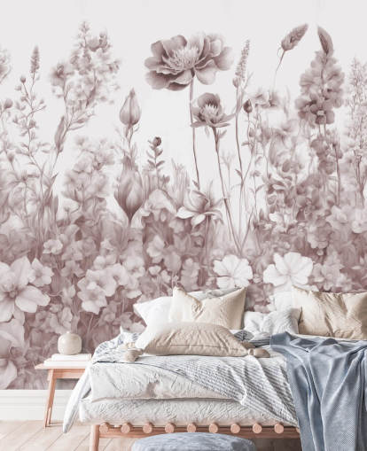 papier peint floral appelé Flowers of My Soul II de Marina Stupakova pour les chambres et les salles de bain papier peint floral appelé Flowers of My Soul II de Marina Stupakova pour les chambres et les salles de bain