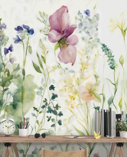 blomstertapet veggmaleri kalt The Sofsity of Heart av Marina Stupakova for soverom, stuer og spiserom