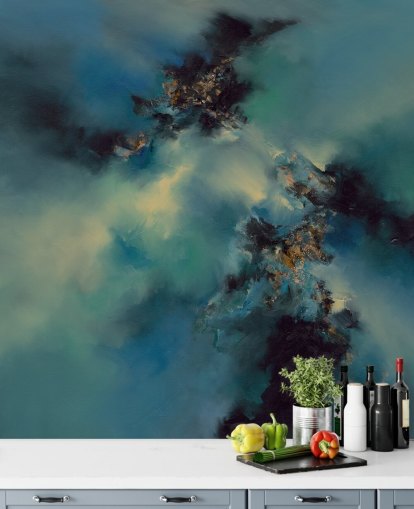 papier peint mural abstrait bleu et noir appelé Bright and Bold II par Alison Johnson pour les chambres, les salles de bain et plus papier peint mural abstrait bleu et noir appelé Bright and Bold II par Alison Johnson pour les chambres, les salles de bain et plus