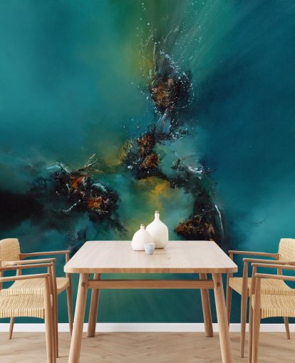 blue customizable abstract wallpaper mural called Sky Spirit by Alison Johnson for bedrooms, bathrooms and more blue customizable abstract wallpaper mural called Sky Spirit by Alison Johnson for bedrooms, bathrooms and more