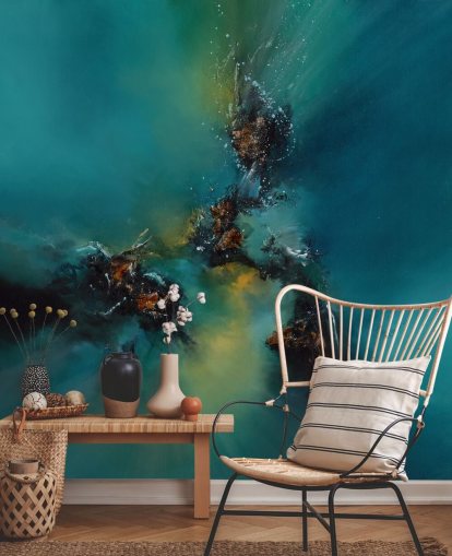 blue customizable abstract wallpaper mural called Sky Spirit by Alison Johnson for bedrooms, bathrooms and more blue customizable abstract wallpaper mural called Sky Spirit by Alison Johnson for bedrooms, bathrooms and more