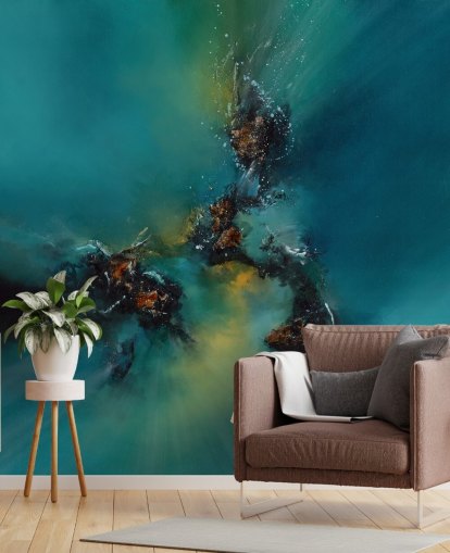 blue customizable abstract wallpaper mural called Sky Spirit by Alison Johnson for bedrooms, bathrooms and more blue customizable abstract wallpaper mural called Sky Spirit by Alison Johnson for bedrooms, bathrooms and more