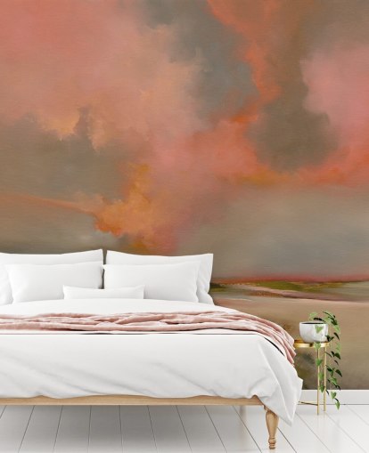 mural rojo personalizable de papel pintado abstracto oceánico llamado Blood Red de Alison Johnson para dormitorios, oficinas en casa y más mural rojo personalizable de papel pintado abstracto oceánico llamado Blood Red de Alison Johnson para dormitorios, oficinas en casa y más