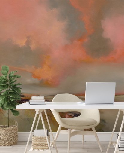 red customisable abstract ocean wallpaper mural called Blood Red by Alison Johnson for bedrooms, home offices and more red customisable abstract ocean wallpaper mural called Blood Red by Alison Johnson for bedrooms, home offices and more
