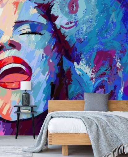pintura colorida do papel de parede da cantora pintura colorida do papel de parede da cantora