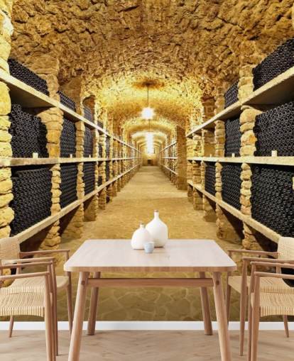 Ancient Bottles of Wine in the Ancient Cellar Wallpaper Ancient Bottles of Wine in the Ancient Cellar Wallpaper