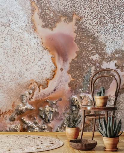 pink and peach customisable abstract wall mural called Discovery by Petra Meikle de Vlas pink and peach customisable abstract wall mural called Discovery by Petra Meikle de Vlas
