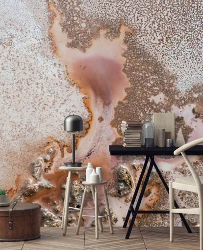 pink and peach customizable abstract wall mural called Discovery by Petra Meikle de Vlas pink and peach customizable abstract wall mural called Discovery by Petra Meikle de Vlas