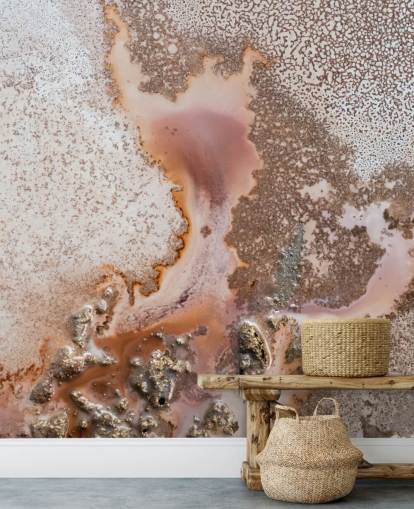 pink and peach customizable abstract wall mural called Discovery by Petra Meikle de Vlas pink and peach customizable abstract wall mural called Discovery by Petra Meikle de Vlas