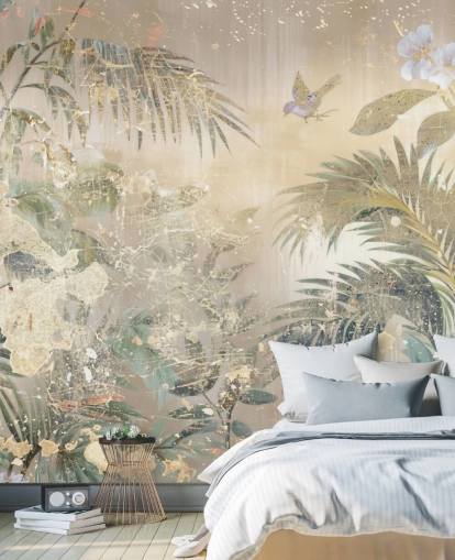 colourful distressed wall mural called Distressed Forest Scene by Rafal Kulik for bedrooms and living rooms colourful distressed wall mural called Distressed Forest Scene by Rafal Kulik for bedrooms and living rooms
