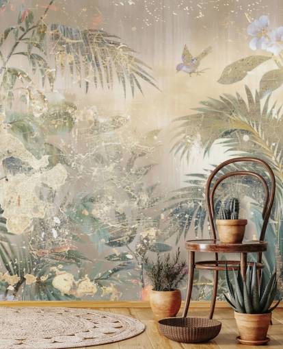 Buntes Wandbild im Used-Look mit dem Titel Distressed Forest Scene von Rafal Kulik für Schlafzimmer und Wohnzimmer Buntes Wandbild im Used-Look mit dem Titel Distressed Forest Scene von Rafal Kulik für Schlafzimmer und Wohnzimmer