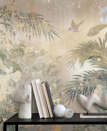 fresque murale colorée intitulée Distressed Forest Scene de Rafal Kulik pour les chambres et les salons fresque murale colorée intitulée Distressed Forest Scene de Rafal Kulik pour les chambres et les salons