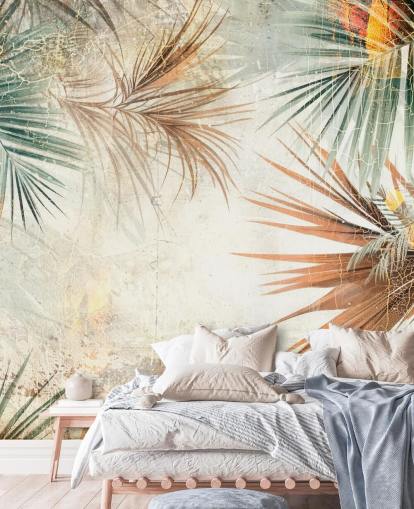 tilpassbart kanttapet veggmaleri kalt Distressed Jungle Border av Rafal Kulik tilpassbart kanttapet veggmaleri kalt Distressed Jungle Border av Rafal Kulik