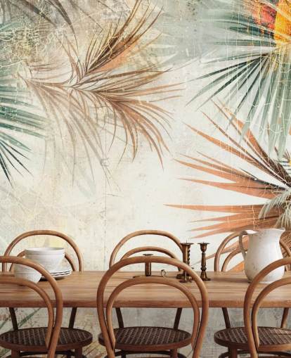 papier peint mural à bordure personnalisable appelé Distressed Jungle Border par Rafal Kulik papier peint mural à bordure personnalisable appelé Distressed Jungle Border par Rafal Kulik