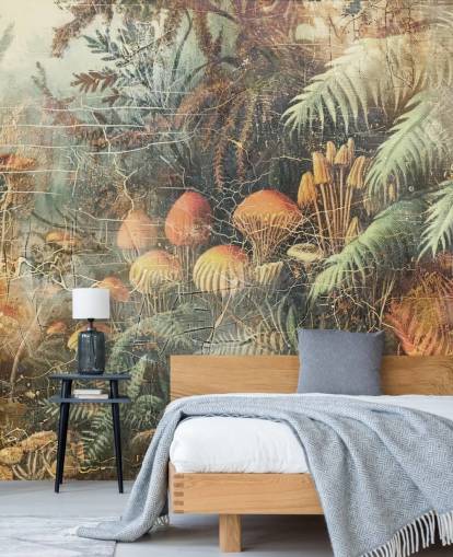 custom jungle wall mural called Distressed Jungle Floor by Rafal Kulik 