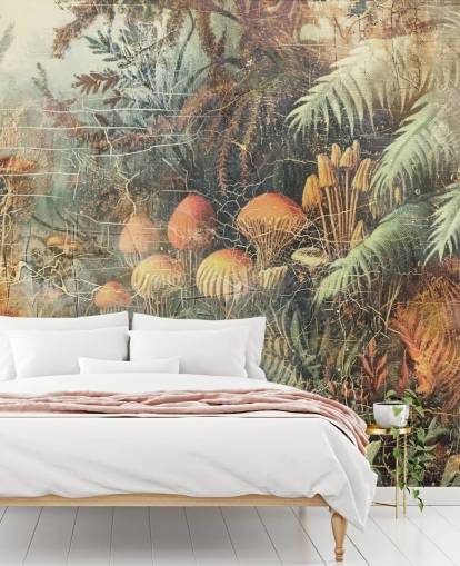 mural de pared de jungla personalizado llamado Distressed Jungle Floor de Rafal Kulik mural de pared de jungla personalizado llamado Distressed Jungle Floor de Rafal Kulik