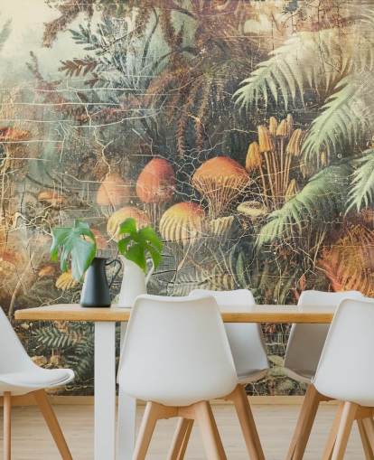 custom jungle wall mural called Distressed Jungle Floor by Rafal Kulik 