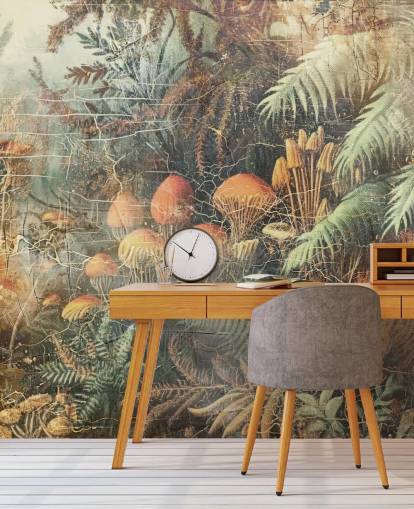 custom jungle wall mural called Distressed Jungle Floor by Rafal Kulik 