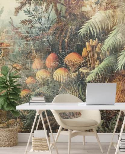 custom jungle wall mural called Distressed Jungle Floor by Rafal Kulik 