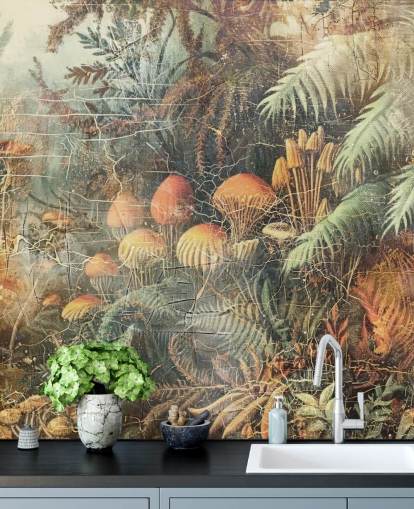 custom jungle wall mural called Distressed Jungle Floor by Rafal Kulik 