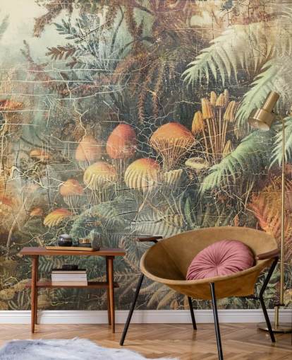 Rafal Kulikin mukautettu viidakon seinämaalaus nimeltään Distressed Jungle Floor Rafal Kulikin mukautettu viidakon seinämaalaus nimeltään Distressed Jungle Floor