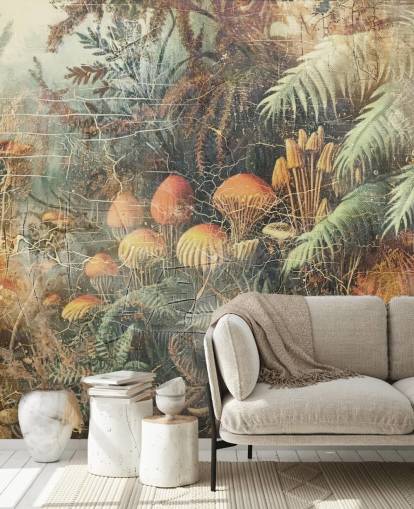 custom jungle wall mural called Distressed Jungle Floor by Rafal Kulik 