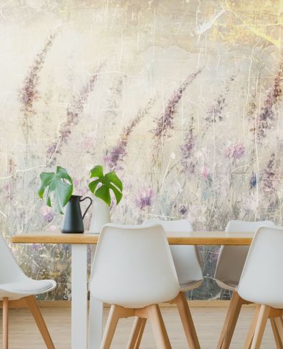 mural de papel pintado de lavanda personalizable llamado Distressed Lavender de Rafal Kulik mural de papel pintado de lavanda personalizable llamado Distressed Lavender de Rafal Kulik