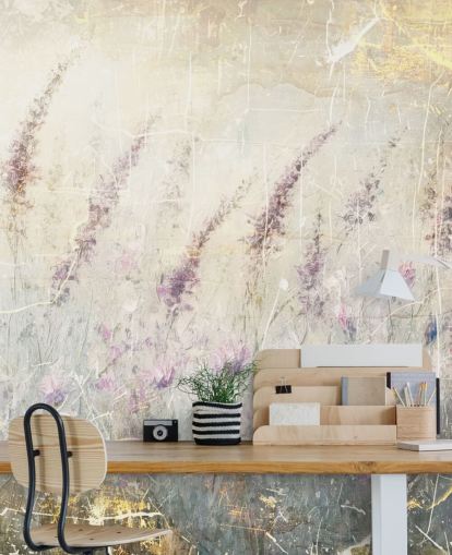 tilpasselig lavendel tapetmaleri kaldet Distressed Lavender af Rafal Kulik