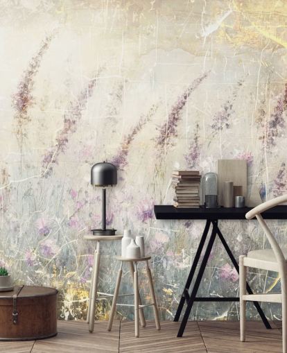 carta da parati murale personalizzabile con lavanda chiamata Distressed Lavender di Rafal Kulik carta da parati murale personalizzabile con lavanda chiamata Distressed Lavender di Rafal Kulik