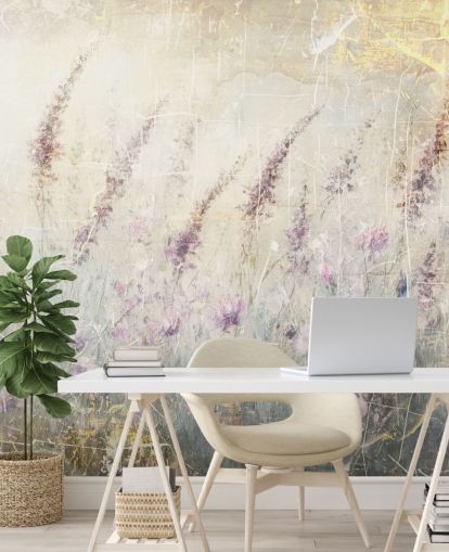 personalisierbares Lavendel-Tapeten-Wandbild namens Distressed Lavender von Rafal Kulik personalisierbares Lavendel-Tapeten-Wandbild namens Distressed Lavender von Rafal Kulik