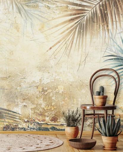 sepia tilpassbar jungel veggmaleri kalt Distressed Sepia Jungle II av Rafal Kulik