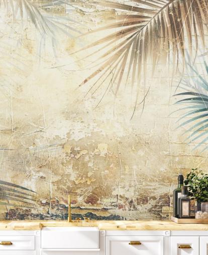 mural de parede de selva personalizável em sépia chamado Distressed Sepia Jungle II de Rafal Kulik mural de parede de selva personalizável em sépia chamado Distressed Sepia Jungle II de Rafal Kulik