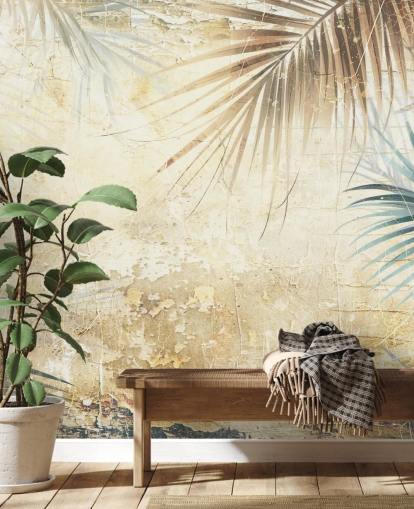 anpassbares Sepia-Wandbild im Dschungel namens Distressed Sepia Jungle II von Rafal Kulik