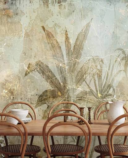 mural de parede de selva personalizável em sépia chamado Distressed Sepia Jungle de Rafal Kulik mural de parede de selva personalizável em sépia chamado Distressed Sepia Jungle de Rafal Kulik