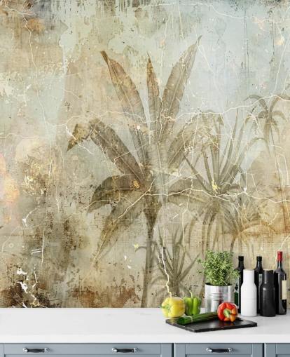 mural de pared de la jungla personalizable en sepia llamado Distressed Sepia Jungle de Rafal Kulik mural de pared de la jungla personalizable en sepia llamado Distressed Sepia Jungle de Rafal Kulik