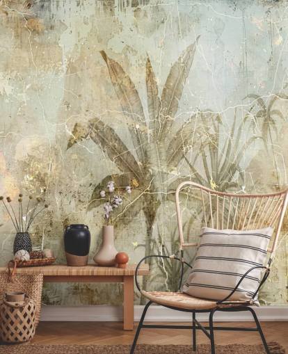 fresque murale de la jungle personnalisable en sépia appelée Distressed Sepia Jungle par Rafal Kulik fresque murale de la jungle personnalisable en sépia appelée Distressed Sepia Jungle par Rafal Kulik