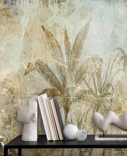 Personalisierbares Sepia-Wandbild mit dem Titel Distressed Sepia Jungle von Rafal Kulik