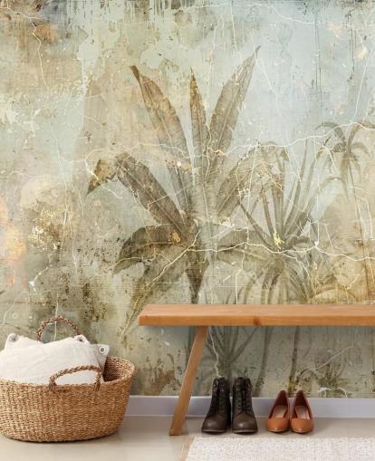 mural de parede de selva personalizável em sépia chamado Distressed Sepia Jungle de Rafal Kulik mural de parede de selva personalizável em sépia chamado Distressed Sepia Jungle de Rafal Kulik