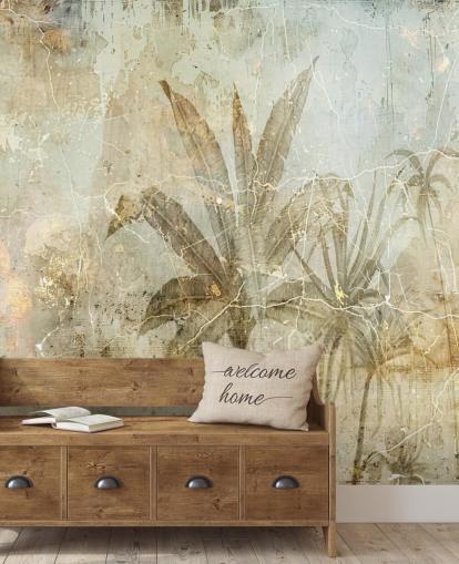 sepia customisable jungle wall mural called Distressed Sepia Jungle by Rafal Kulik sepia customisable jungle wall mural called Distressed Sepia Jungle by Rafal Kulik