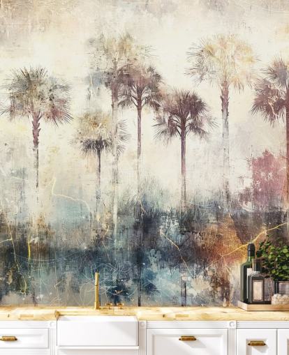 Rafal Kulikin mukautettava palmujen taustakuvamaalaus nimeltään Distressed Tropical Palm Trees Rafal Kulikin mukautettava palmujen taustakuvamaalaus nimeltään Distressed Tropical Palm Trees
