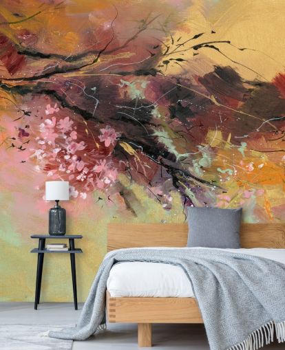 muokattava abstrakti puuseinämaalaus nimeltä Spring Spray, kirjoittanut Anne Farrall Doyle muokattava abstrakti puuseinämaalaus nimeltä Spring Spray, kirjoittanut Anne Farrall Doyle