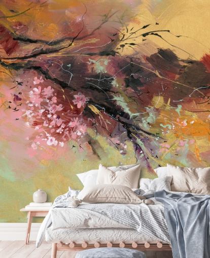 murale da parete astratto personalizzabile con albero chiamato Spring Spray di Anne Farrall Doyle murale da parete astratto personalizzabile con albero chiamato Spring Spray di Anne Farrall Doyle